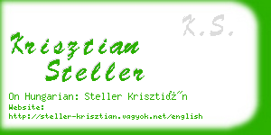 krisztian steller business card